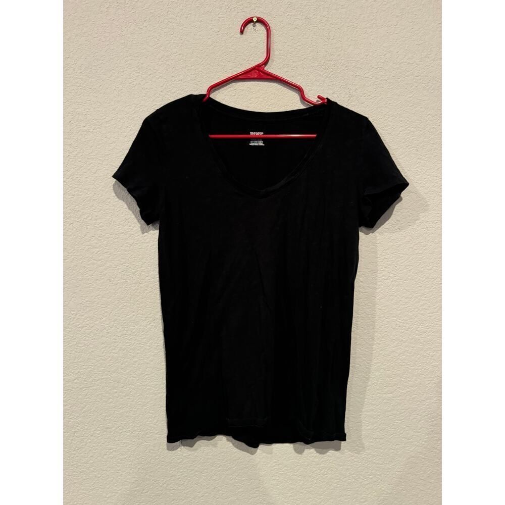 Victoria's Secret PINK Women's‎ Size Small Loose Fit Crew Neck T-Shirt Black